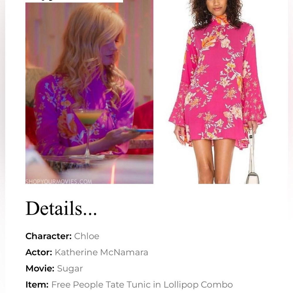 Free People - Tate Tunic in Lollipop Combo - Size Small - Picture 10 of 11